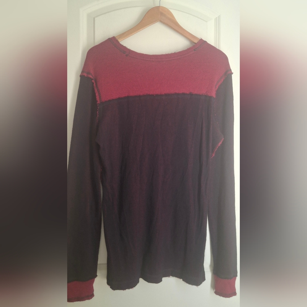 Harley-Davidson Women's Dark Red Graphic Long Sleeve Tee Biker Grunge XL - Picture 3 of 14
